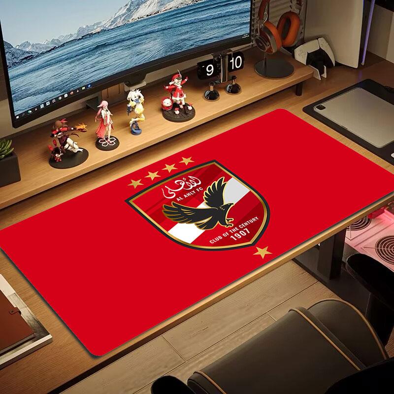 Al Ahly Sporting Club Mouse Pad, Large Gaming Desk Mat, Non-slip XXL Mousepad for Laptop & Tablet, Mini PC Playmat with Stitched Edges
