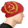 Вязаная шапка Серп и Молот Модные шапки-бини для женщин унисекс CCCP Союз Советских Социалистических Республик СССР Skullies