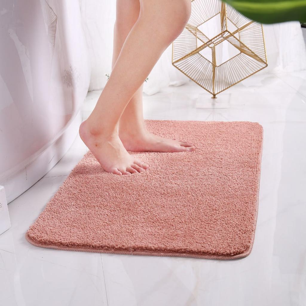 Флисовый гравированный коврик для ванной комнаты, нескользящие ковры для ванной, коврик для ванной, коврик для двери в душевую кабину, пена с эффектом памяти, 3D-подложка