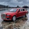 1:24 Aurus Motors Aurus Senat Россия Лимузин Металлический Литой Модель Автомобиля Украшение для Дома и Рабочего Стола Праздничный Орнамент