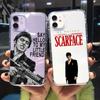 Человек со шрамом 1983 Фильм Аль Пачино Фильм Чехол для телефона для IPhone 11 12 13 Mini 14 Pro XS MAX 8 7 15 16 Plus X SE 20 XR Тони Монтана Чехол