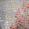 Butterfly Nail Stickers Wearing Armor Fluttering Butterfly Back Adhesive Stickers Stamping Silver Nail Sticker