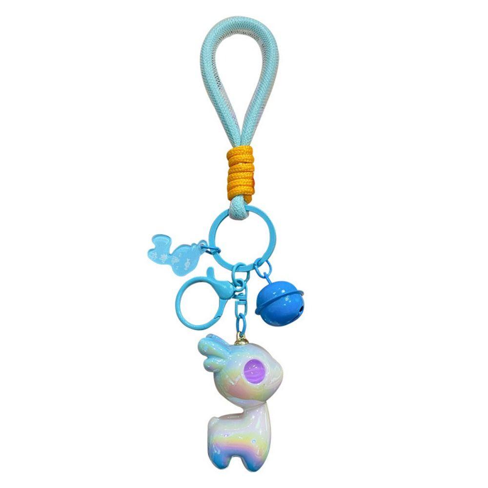 Брелок в виде оленя из мультфильма «Пятнистый олень», кукла, сумка, кулон, модный брелок для автомобиля, школьный портфель