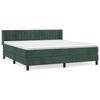 3131096 vidaXL Divan Bed and Mattress Dark Green 180x200cm Velvet