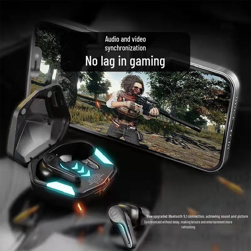 Bach John GT-1 Low-Latency Wireless Gaming Earbuds