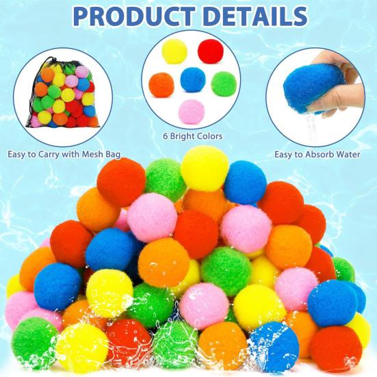 Многоразовые Шарики Абсорбирующие Мгновенное Наполнение Брызги Вода Водяные Шарики Уличная Вода