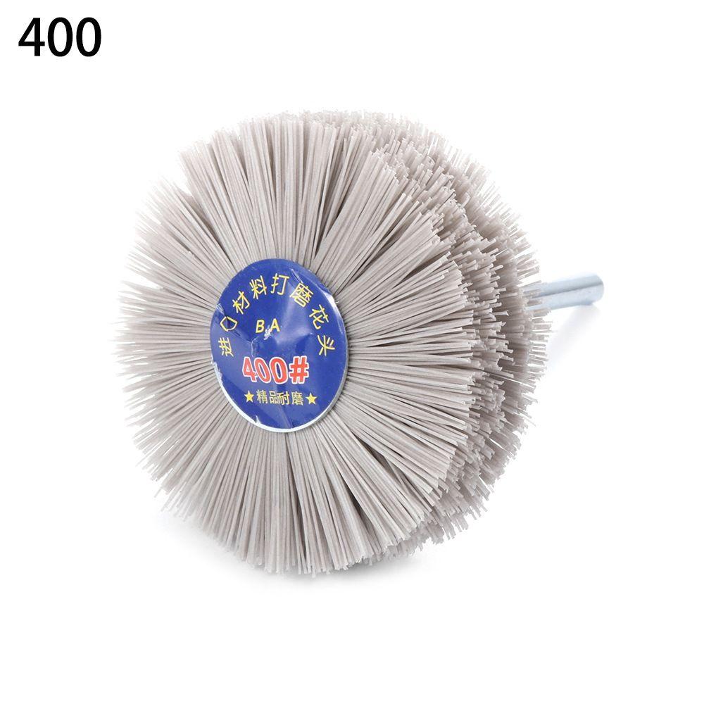Woodwork Polishing Drill Deburring Grinder Nylon Wheel Brush Abrasive Wire Grinding Flower Head