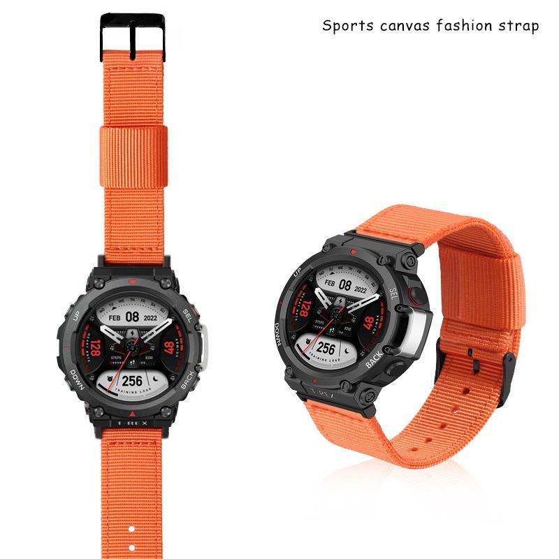 Нейлоновый ремешок для часов Huami Amazfit T-Rex 2, умный браслет, плетеный эластичный плетеный браслет для T-Rex2, ремешок для часов