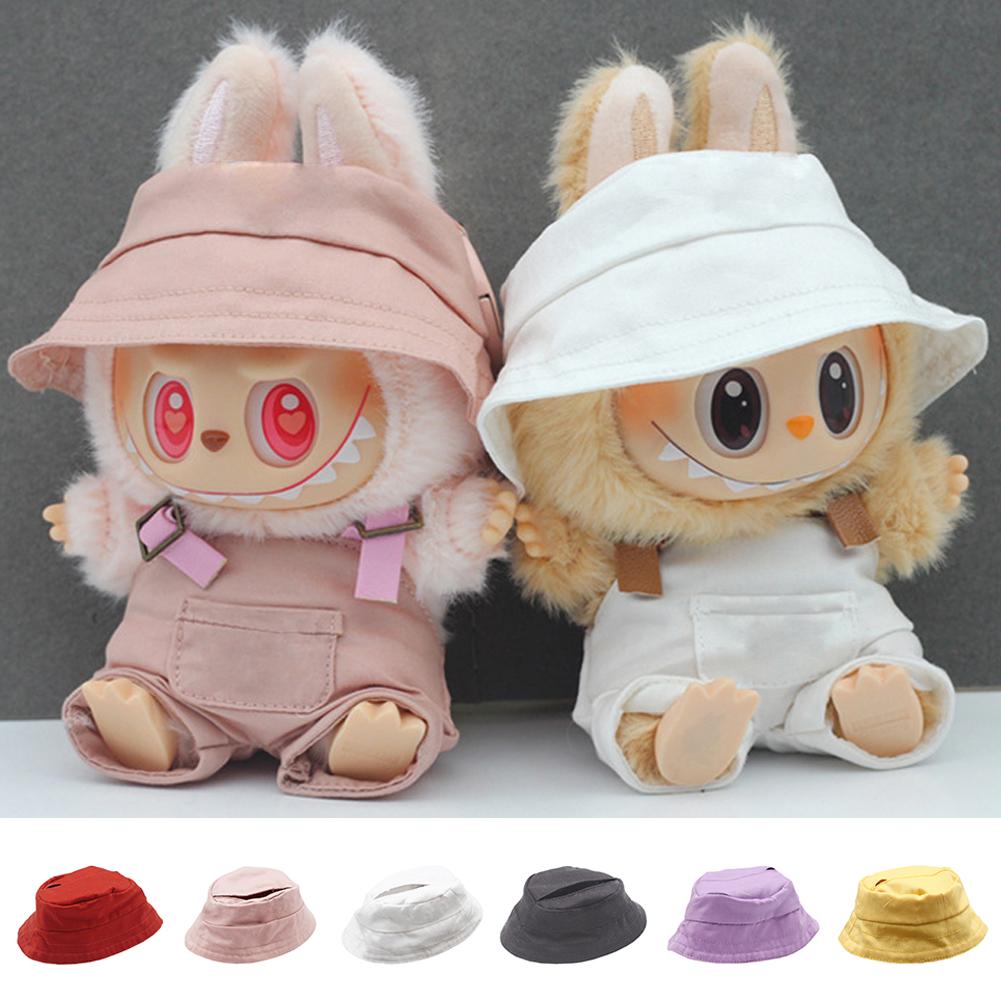 Doll Hat for Dollhouse Miniature 17cm Labubu Color Match Hat Kawaii Cute Doll Accessories Kids Girls Toys