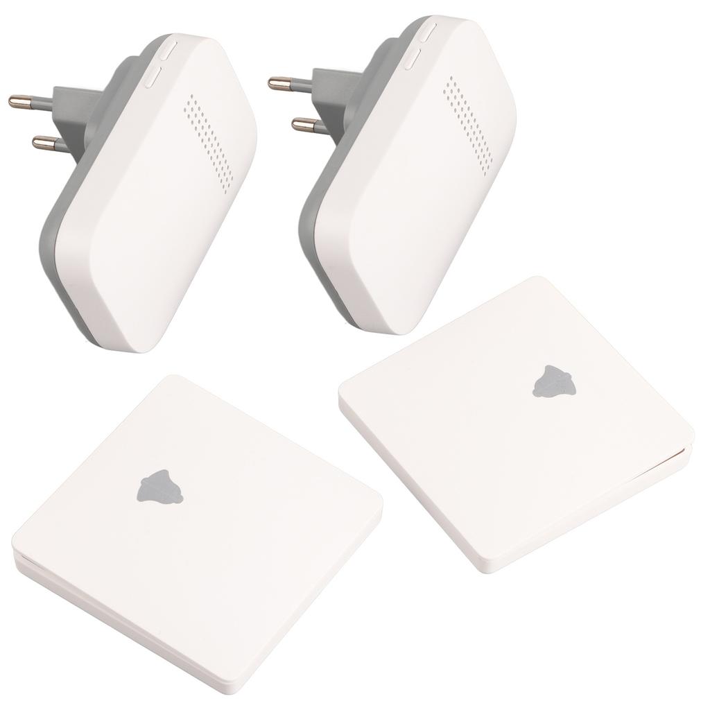 Дверной звонок с автономным питанием 2 из 2 433 МГц 38 мелодий беспроводной дверной звонок для домашнего переменного тока