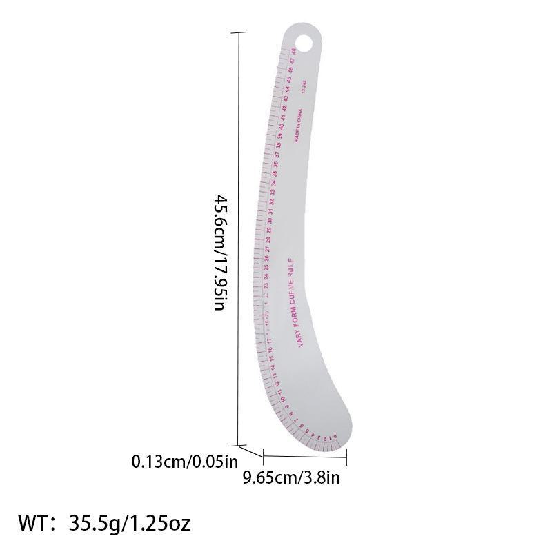 Многофункциональная линейка для создания выкроек одежды: Швейный инструмент для точной резки по кривой