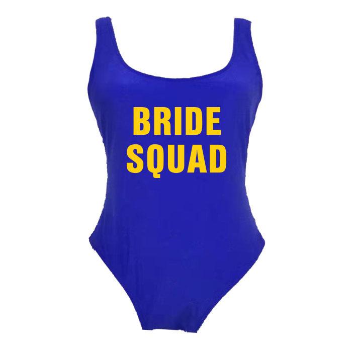 BRIDE SQUAD Слитный сексуальный купальник с эффектом похудения