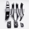 LHD Carbon Fiber ABS Interior Door Pull Handle Trim Parts For BMW 5 F10 F11 F18