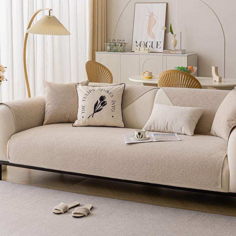 Light Luxury High-End Chenille Sofa Cushion Universal In All Seasons New Seat Cushion Leather Sofa Cover Cloth Seat Cushion
