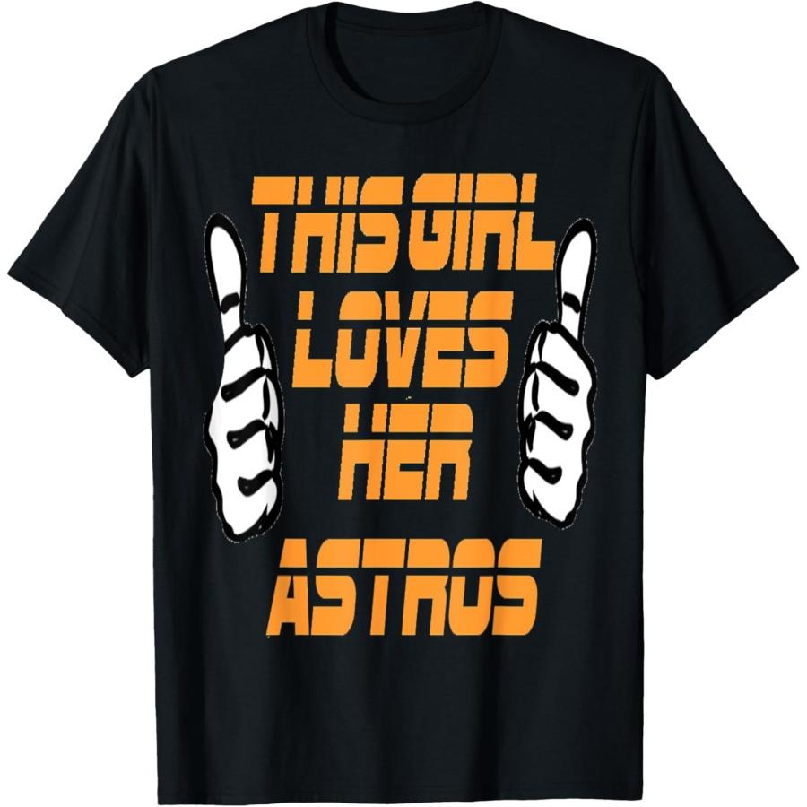 Эта Девушка Любит Свою Футболку Astros Футболка(1)