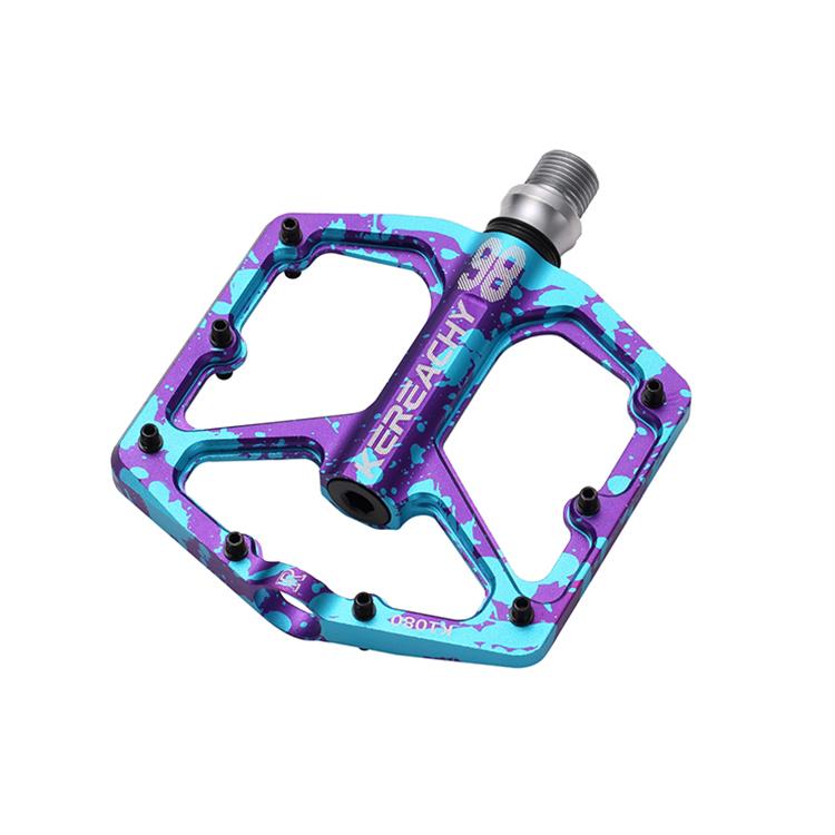 KEREACHY Multi-color Mountain Bike ultra Light Non-slip Pedal 3 Bearing Pedal Aluminum Alloy Bicycle Flat Pedal