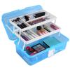 Portable Nail Art Storage Box With Handle Buckle Art Supply Organizer  For Makeup Nail Decoration