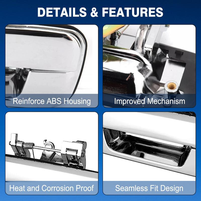 Rear Tailgate Handle No Keyhole Chrome for Isuzu D-Max Pickup 2.5TD 3.0TD 2003 2004 2005 2006 2007 2008 2009-2012 8972937652