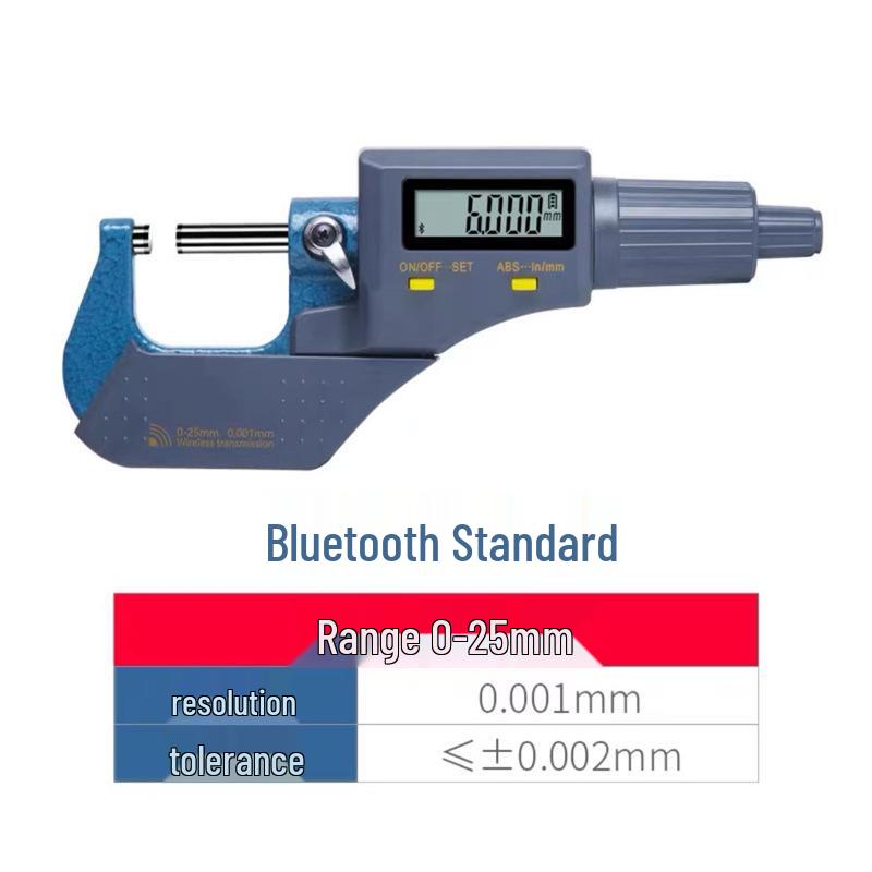 Single & Double Pointed Round Head Spline Probe Digital Caliper with 0-25mm Crimp Height Gauge
