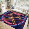 West Ham United Football Design Crystal Velvet Carpet Cozy Non?Slip Printed Rug For Bedroom Living Room Entrance