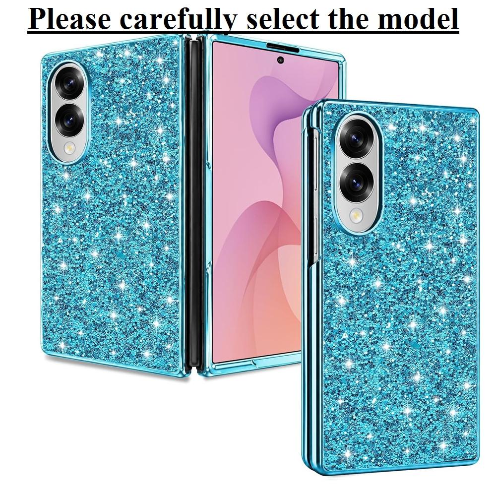 Fold8 / Ultra Luxury Glitter Plating Bling Case For Samsung Galaxy Z Fold 8 Ultra 7 6 5 Fold8 ZFold Hard PC Shockproof Cover