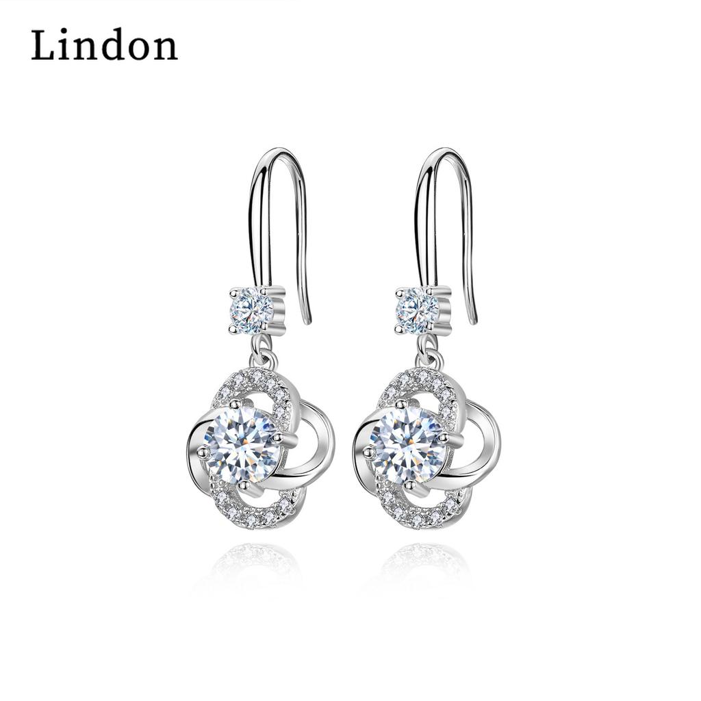 Lindon Copper Alloy Zircon Earrings Drop Earrings For Women Wedding Party Gifts