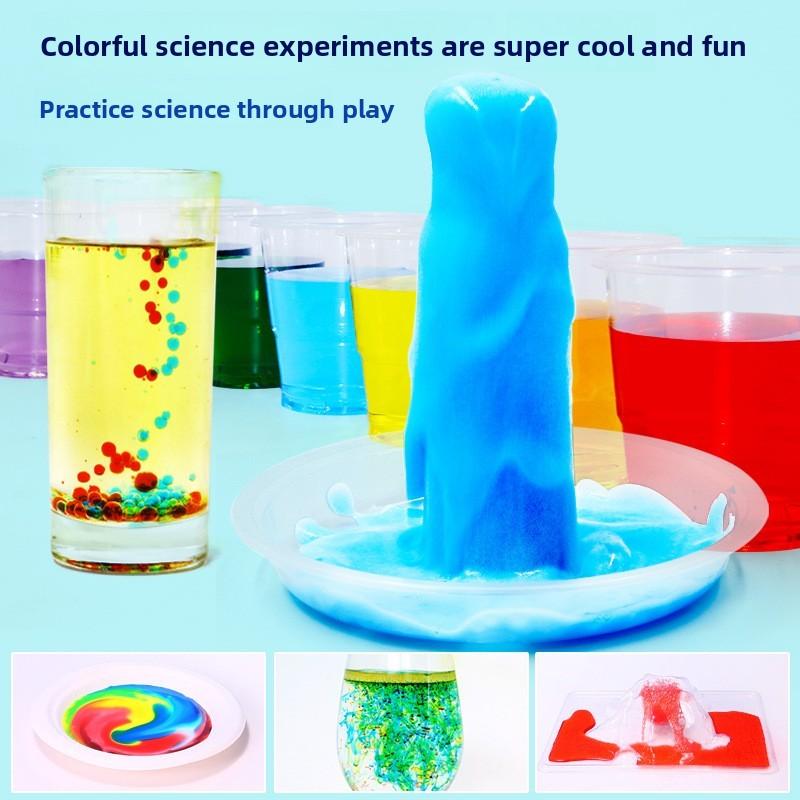 Набор для научных экспериментов для детей с материалами для химических реакций и веселого извержения вулкана