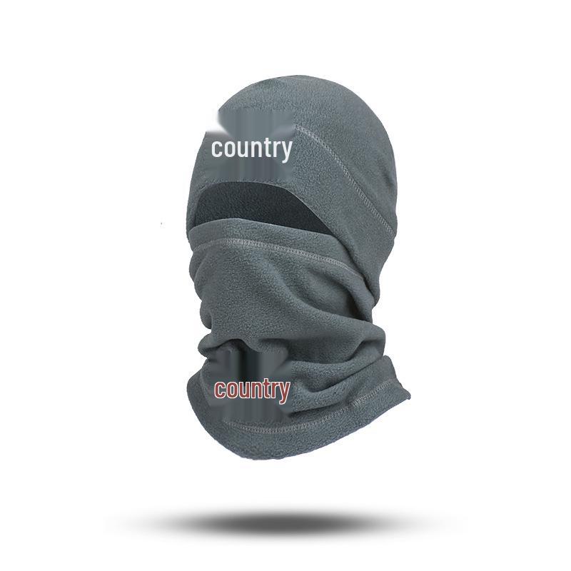Зимний ветрозащитный балаклава Outlaw: Теплая вязаная маска для лица с одним отверстием для велоспорта.