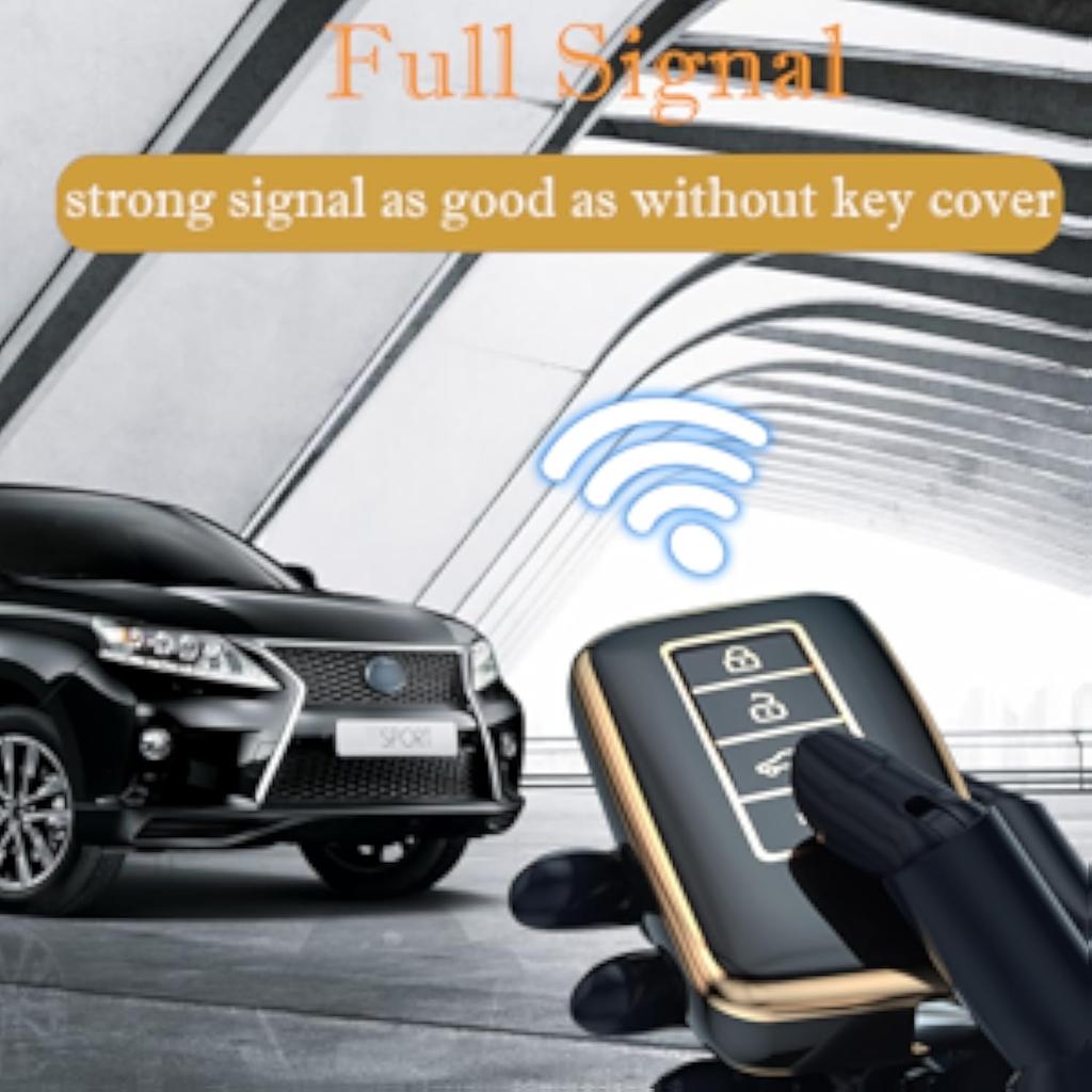 Чехол для ключа Lexus Key Fob Cover, для Lexus ES RX GS GX is LC LS NX RS LX RC Premium Soft TPU Full Cover Protection Key Fob Case Remote Key Holder