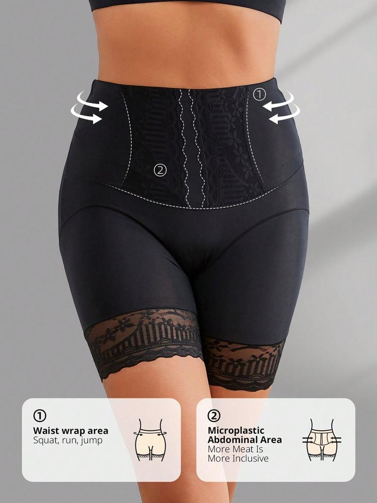 Women High Rise Tummy Control Safety Shorts Lace Boyshorts Shapewear Panties Shaping Underwear Body Shaper Boxer Briefs
