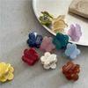 Small Grab Clip Heart Hair Clip Acetic Acid Hairpin Acetate Mini Hair Claw Flower Hair Clip  Girls