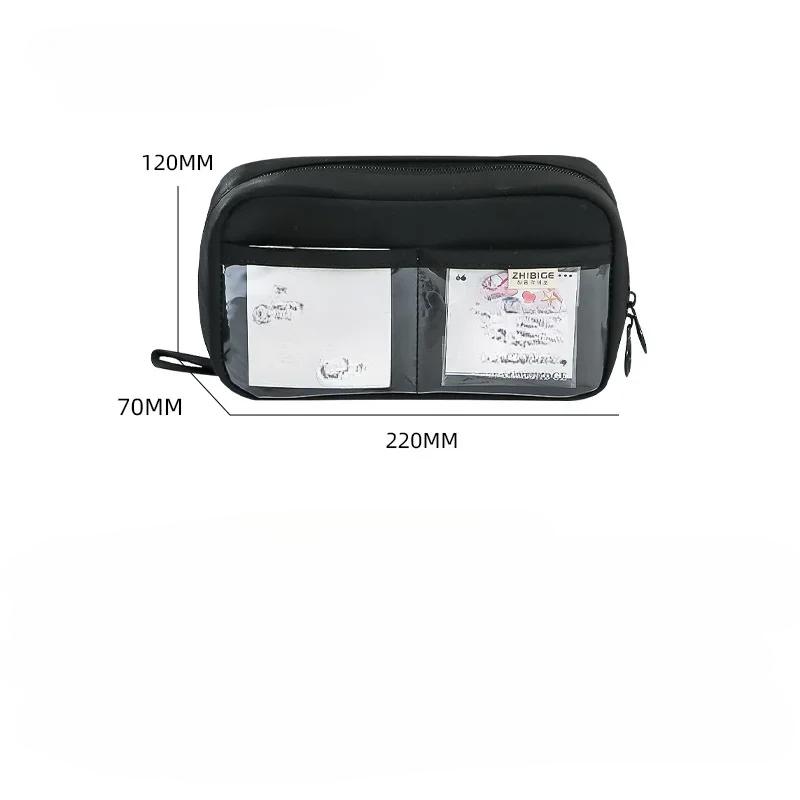 Милый многослойный пенал, сумка для ручек большой емкости, прочная сумка для хранения канцелярских принадлежностей для студентов, школы и офиса