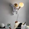 Astronaut Wall Lamp 3D Moon Planet Lamp Creative Spaceman Table Lamp Decoration Bedside Night Light Bedroom Planet Lamp
