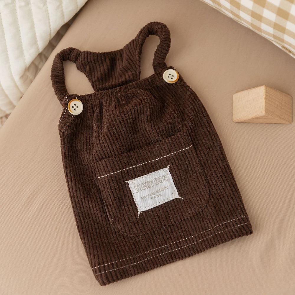 Autumn and Winter Pet Clothes Small Dog Maillard Stain Resistant Suspender Skirt Bigbear Teddy Going Out Vest Dog Clothes