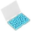 100Pcs Push Pins Map Tacks Steel Plastic Decorative Marking Pins for Cork Boards 9.5x20mm Blue