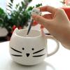 Stainless Steel Cute Animals Tableware Cat Dessert Spoon Tea Spoons Stirring Tool Coffee Stirrer