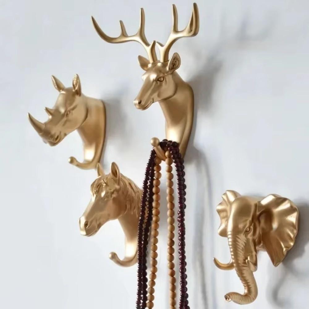 Portable Horse Deer Elephant Rack Wall Mounted Giraffe Hooks New Decorative Coat Caps Racks