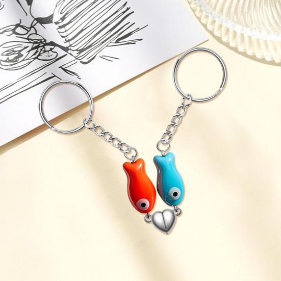 Керамические рыбки парные брелки магнитный ремешок в форме сердца парные подвески для телефона парные вещи подарки на день святого валентина
