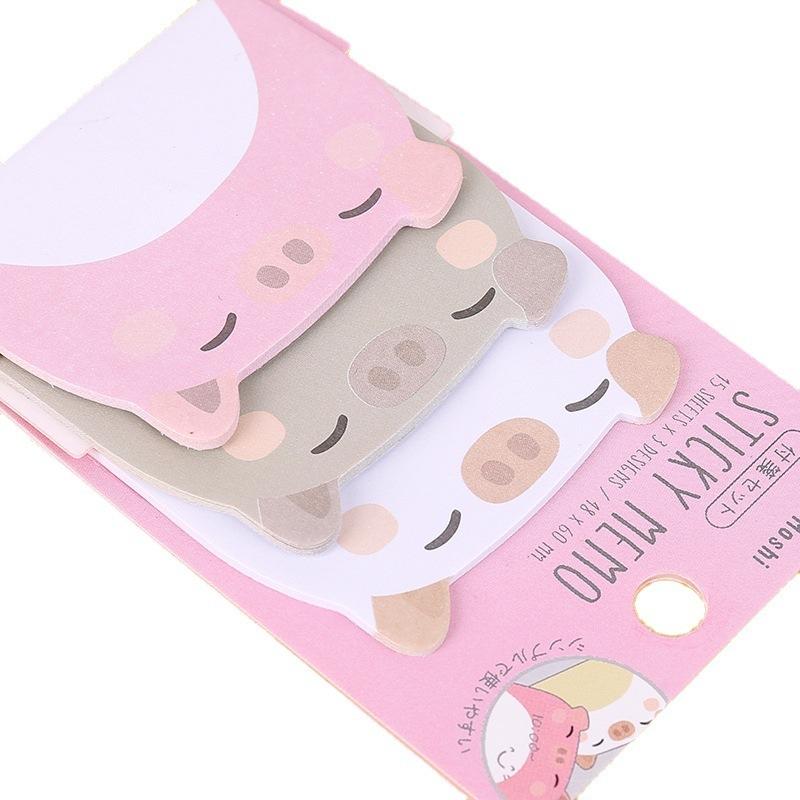 1 шт. клейкая наклейка Kawaii Animals Pig Sticky Notes блокнот для заметок офис школьные принадлежности канцелярские принадлежности наклейка