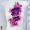 DIY Colorful Beaded Flower Patch Embroidered Handmade Clothing Patch Rhinestone Clothes Appliques Sewing
