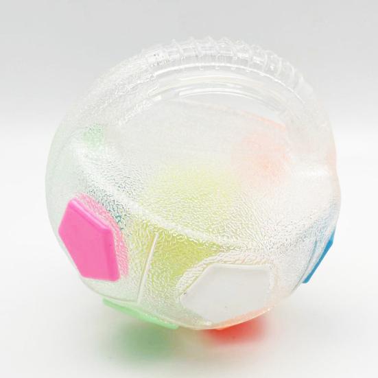 Успокаивающий мяч для собак, интерактивная игрушка для собак в виде футбольного мяча, игрушка для домашних питомцев для бросания и приноса, со пищалкой, выдающая лакомства, для маленьких, средних и крупных собак