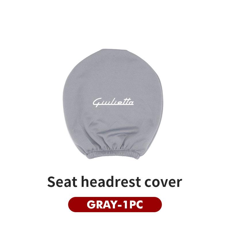 DCBLH1 Car Seat Headrest Cover Anti-wear Auto Styling Accessories For Alfa Romeo 159 Giulietta Giulia 147 Mito 156 159 166 GT Stelvio