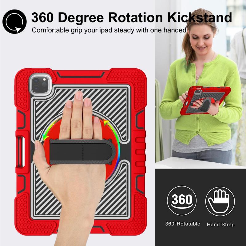 IPad Pro 11 Case Air 4/5 10.9 Rotating Stand Wristband 10.2 Shockproof Silicone Cover