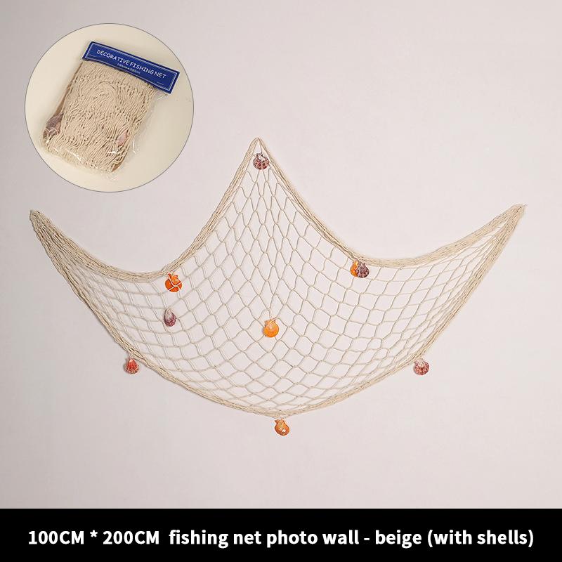 Рыболовная сеть, настенные гобелены, украшение для студии, украшение для комнаты, Mediter, морские наклейки, морские над садом, морские поделки