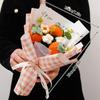 Handmade Flower Bouquet Strawberry Finished Crochet Flowers Bouquet Crochet Flower Bouquet Mother's Day Gift Party Supplies