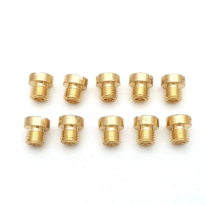 Pack of 10pcs Carburetor Main Jet M6 M5 6mm 5mm Thread for DellOrto BGM Motoforce Carburetor Injector Nozzle Size 50-200