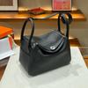 26cm Top Grain Leather Mini Doctor Bag - Crossbody Shoulder Women Versatile Daily Handbag