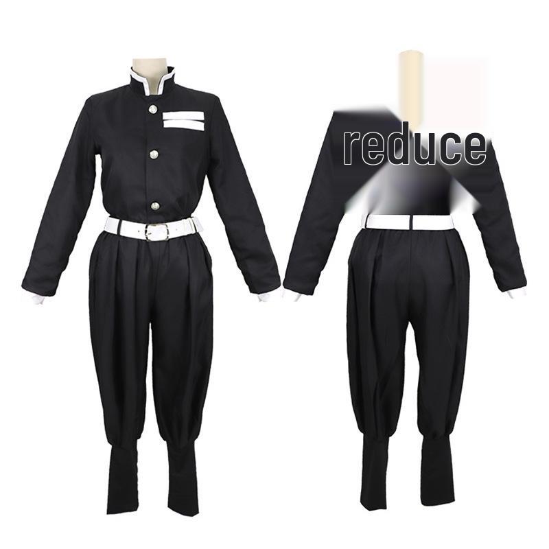 Костюм для косплея и парик Demon Slayer Зеницу Агацума для конвенции и Хэллоуина