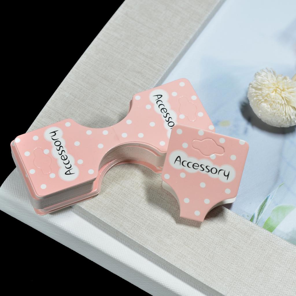 50 шт. бумажная заколка для волос, заколка для ювелирных изделий, упаковка для карточек для демонстрации ювелирных изделий