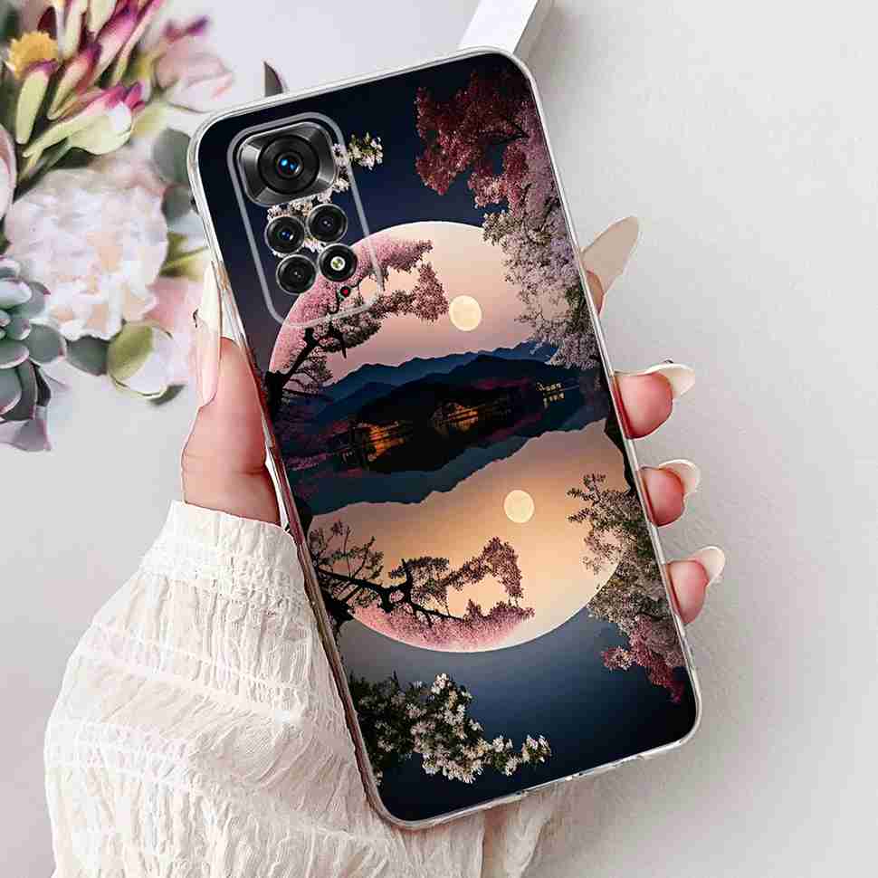 Чехол с ярким цветком для Xiaomi Redmi Note 11 4G, силиконовый, мягкий, ударопрочный задний чехол для Redmi Note 11S Note11s Note11 4G